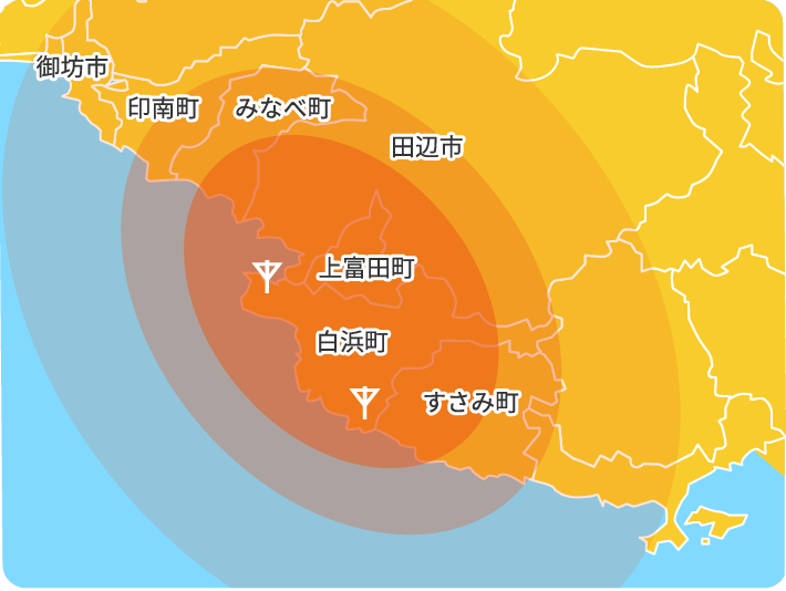 FMビーチステーション放送エリア